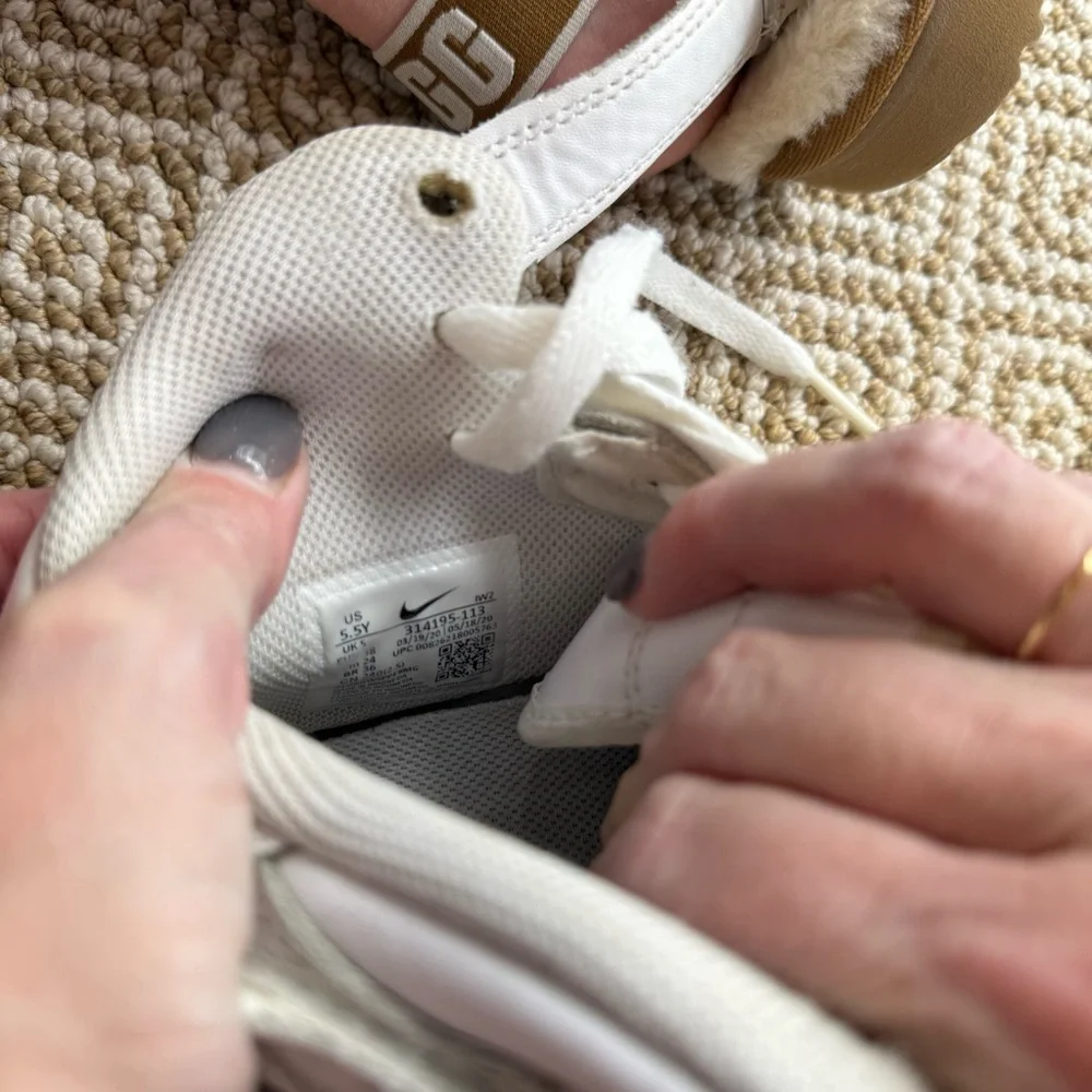 Kids White High-Top Sneakers